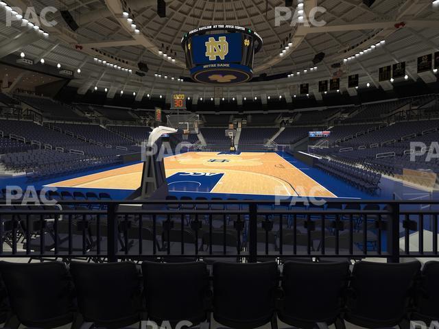 Seating view for Purcell Pavilion at the Joyce Center Section 14