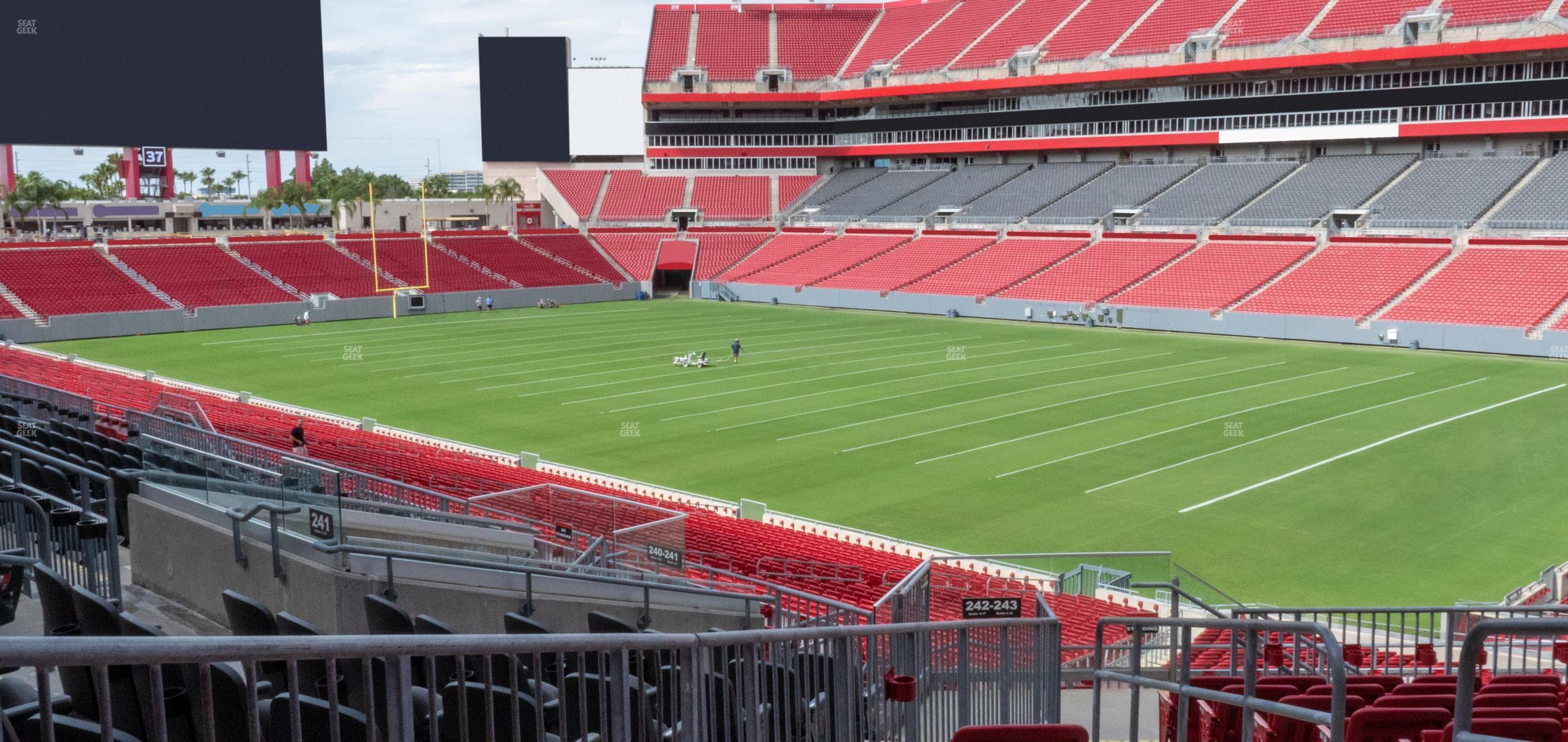 Seating view for Raymond James Stadium Section 242