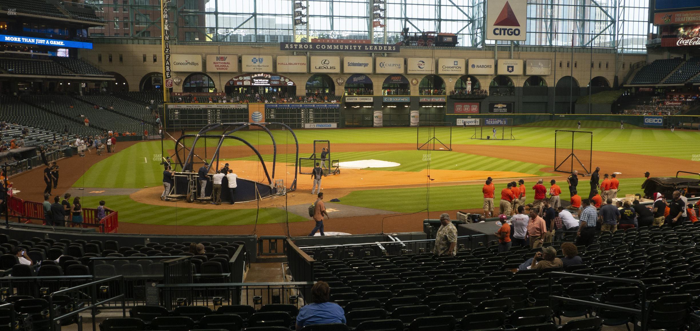 Seating view for Minute Maid Park Section 122