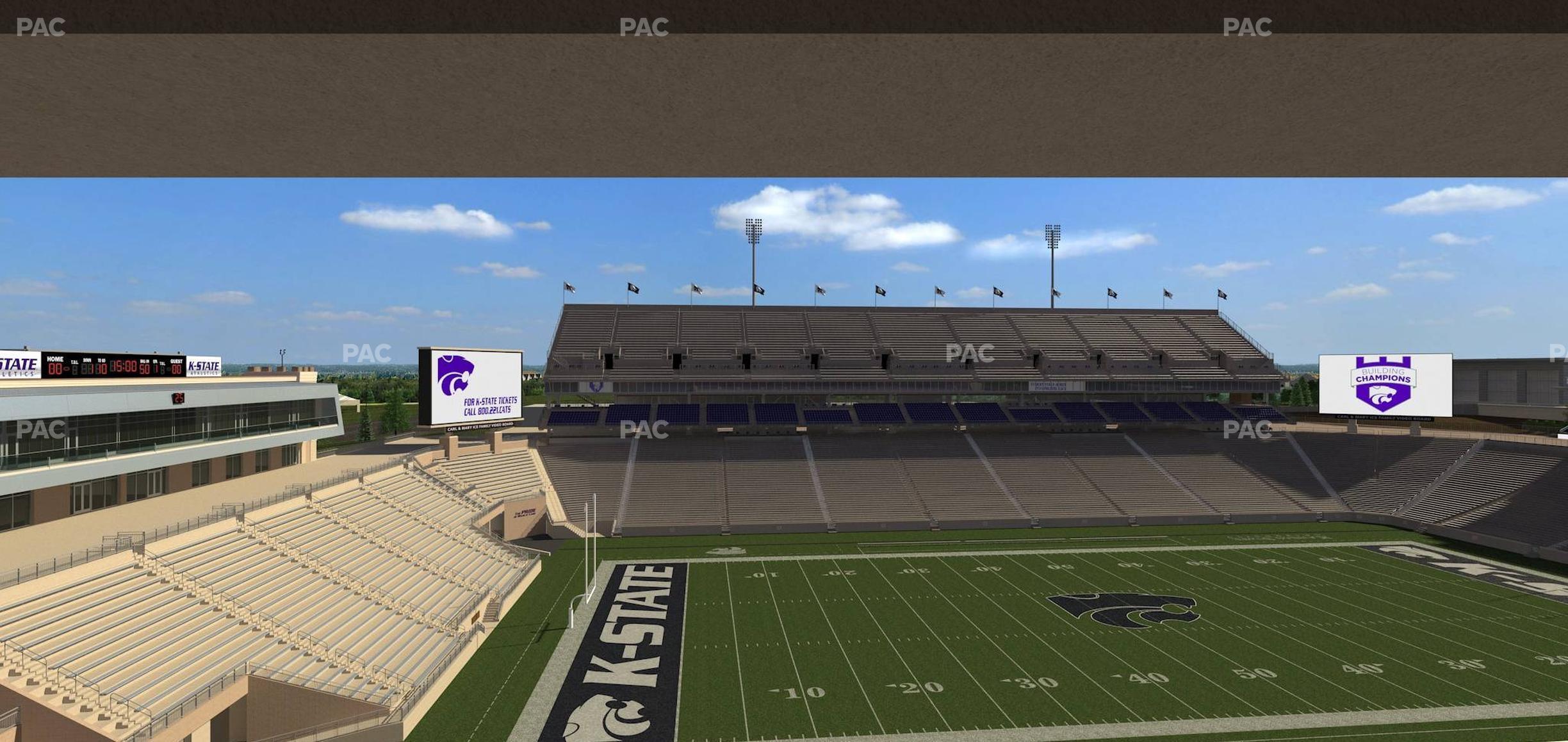 Seating view for Bill Snyder Family Stadium Section Loge 305