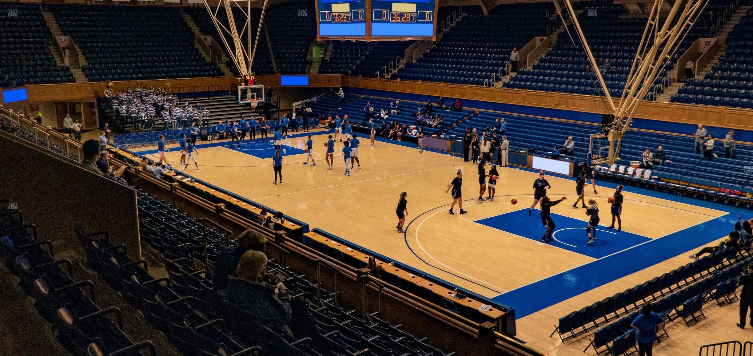 Seating view for Cameron Indoor Stadium Section 16