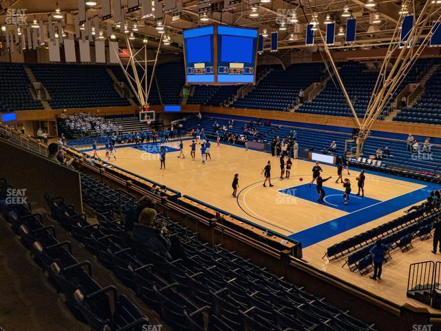 Seating view for Cameron Indoor Stadium Section 16