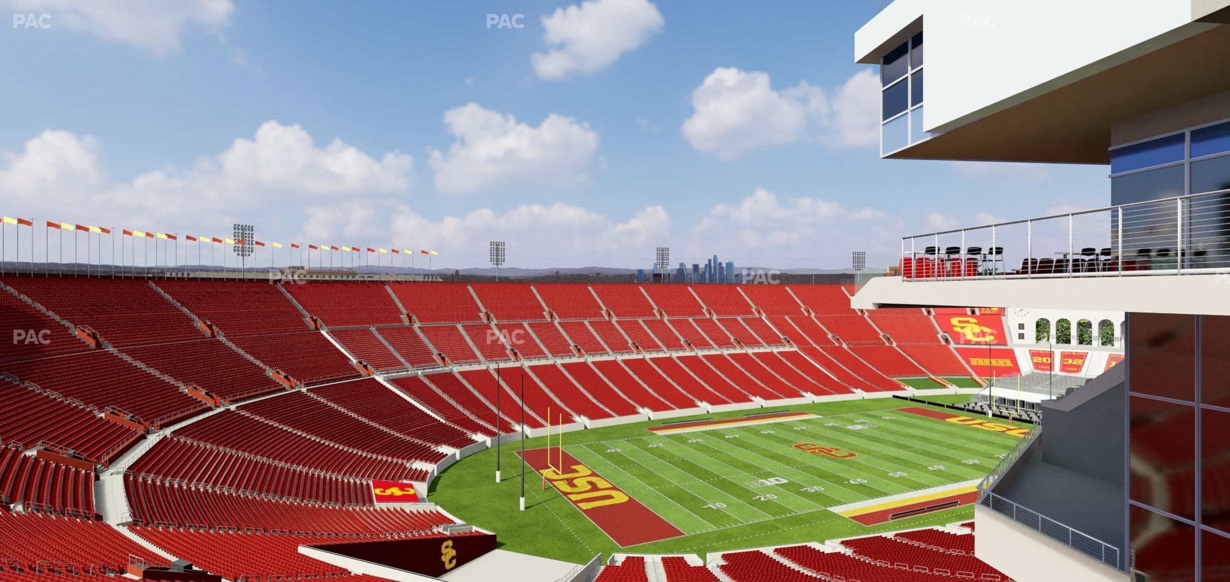 Seating view for Los Angeles Memorial Coliseum Section 310 A