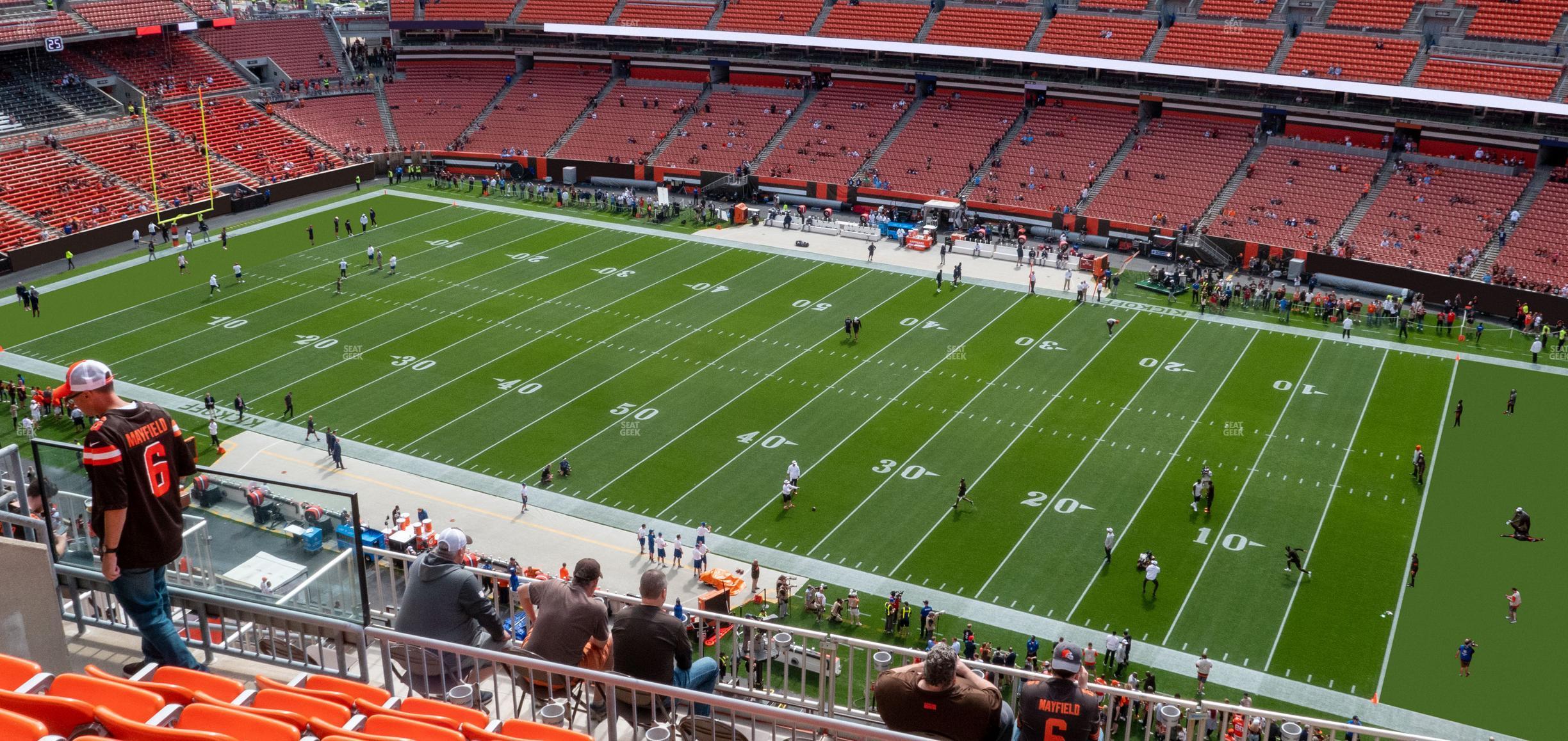 Seating view for Huntington Bank Field Section 537