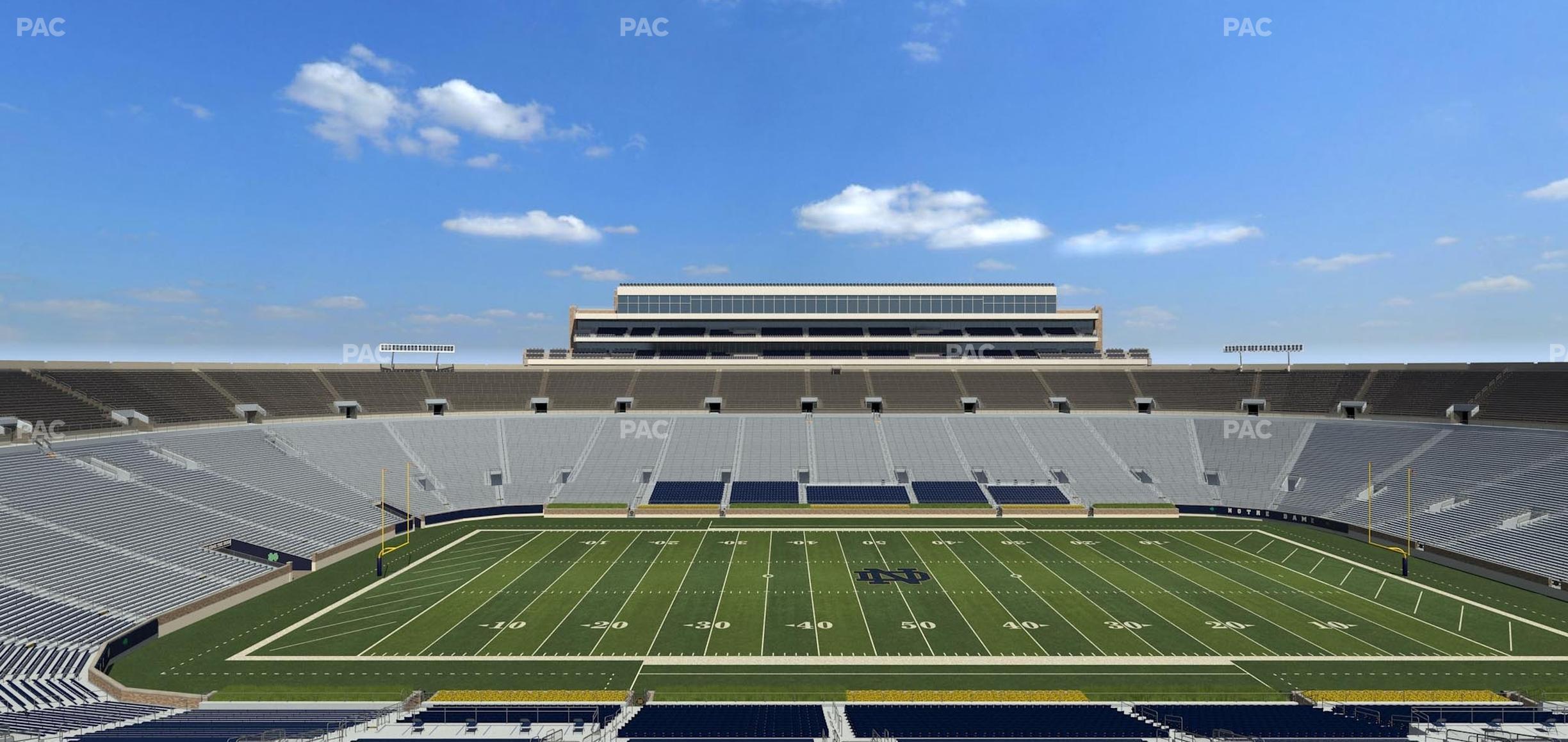 Seating view for Notre Dame Stadium Section 1842 Box 16