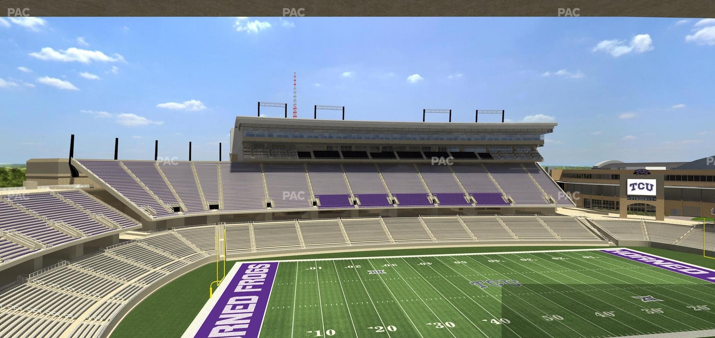 Seating view for Amon G Carter Stadium Section Champions Suite 15