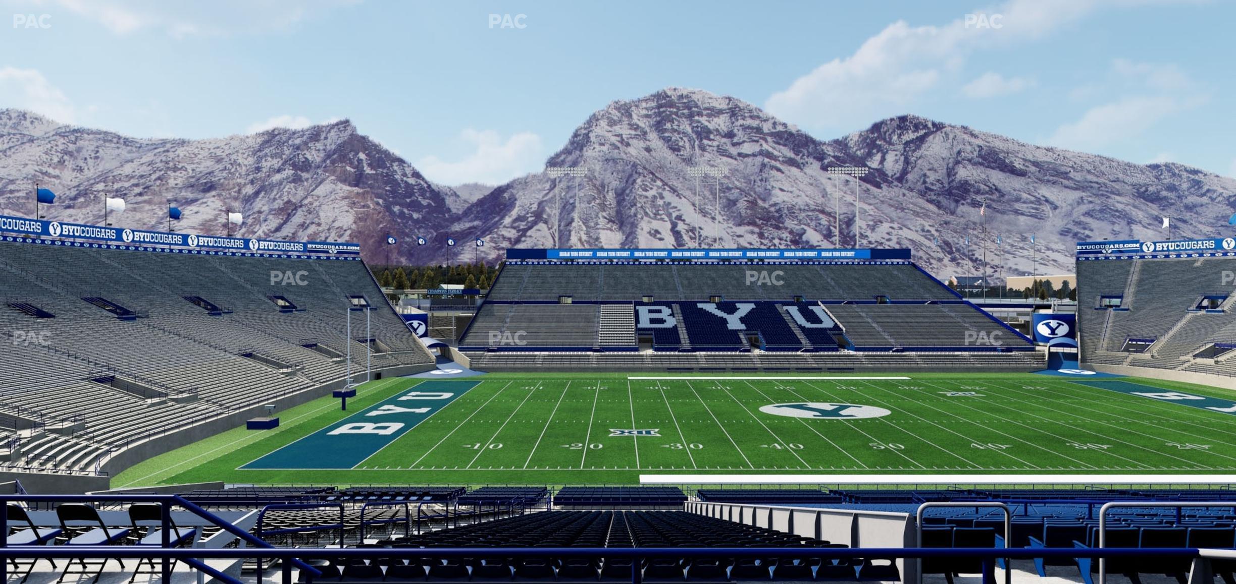 Seating view for LaVell Edwards Stadium Section 107