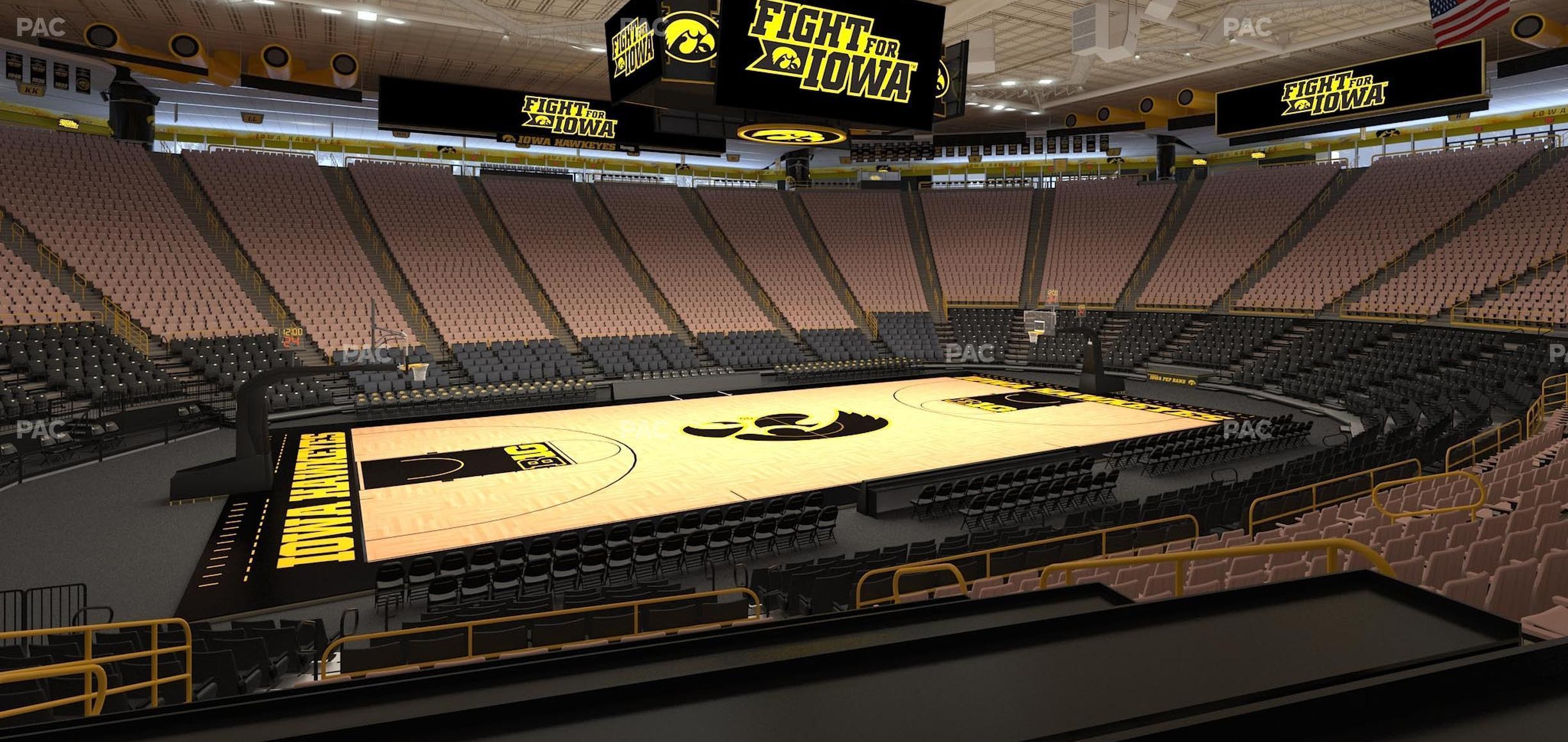 Seating view for Carver-Hawkeye Arena Section Bb