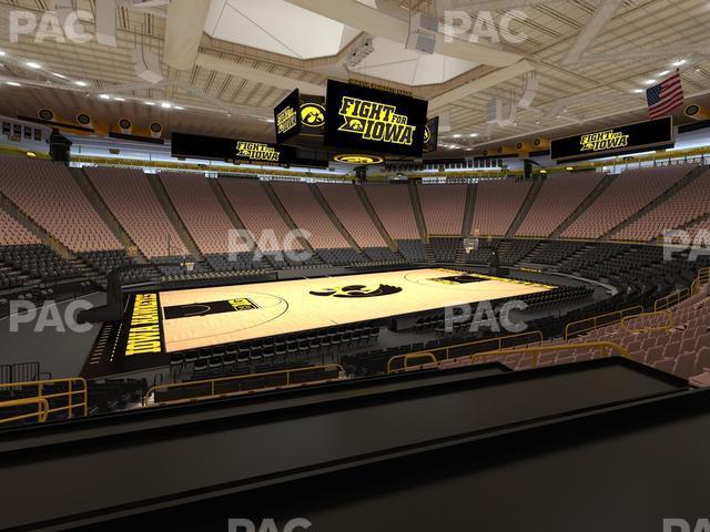 Seating view for Carver-Hawkeye Arena Section Bb