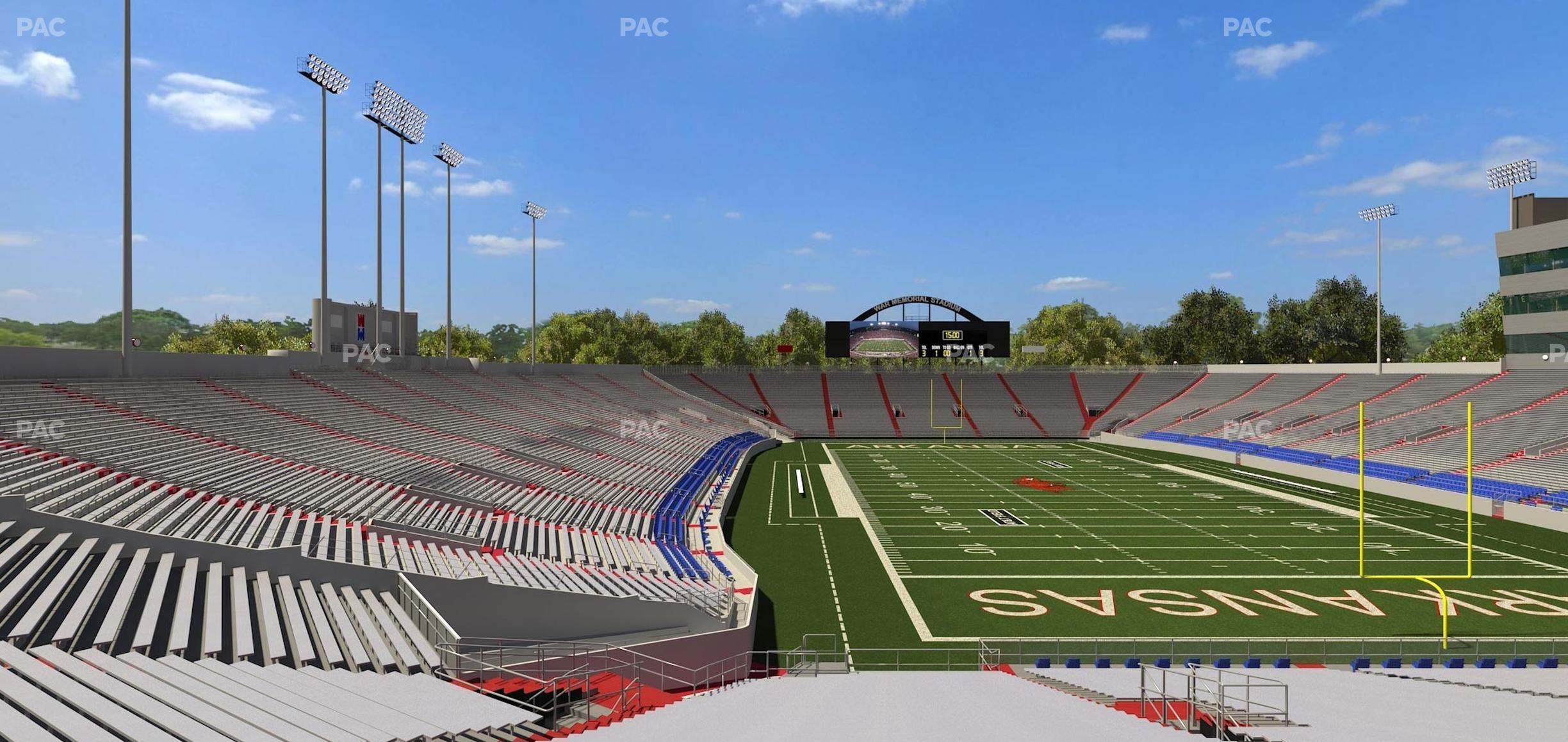 Seating view for War Memorial Stadium (Little Rock) Section 38