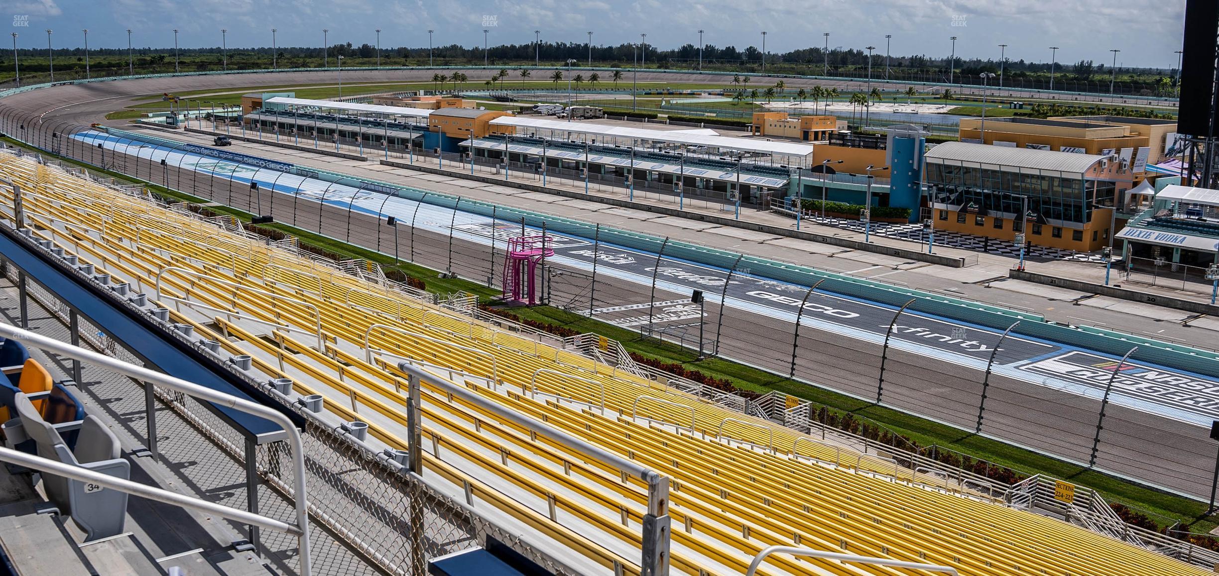 Seating view for Homestead-Miami Speedway Section Speedway Club 322