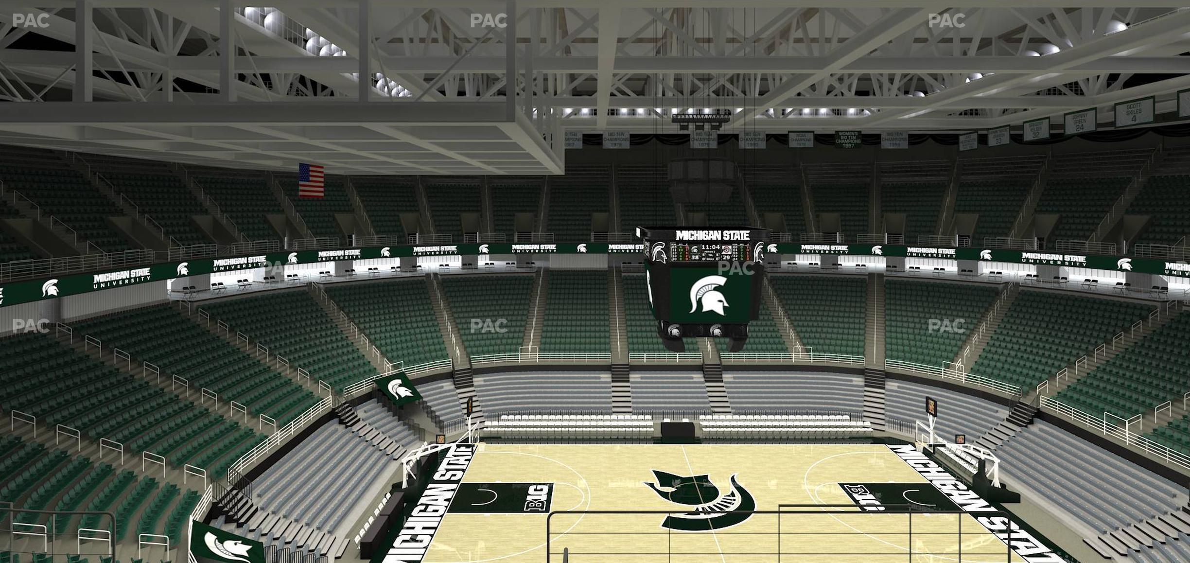 Seating view for Jack Breslin Student Events Center Section 210