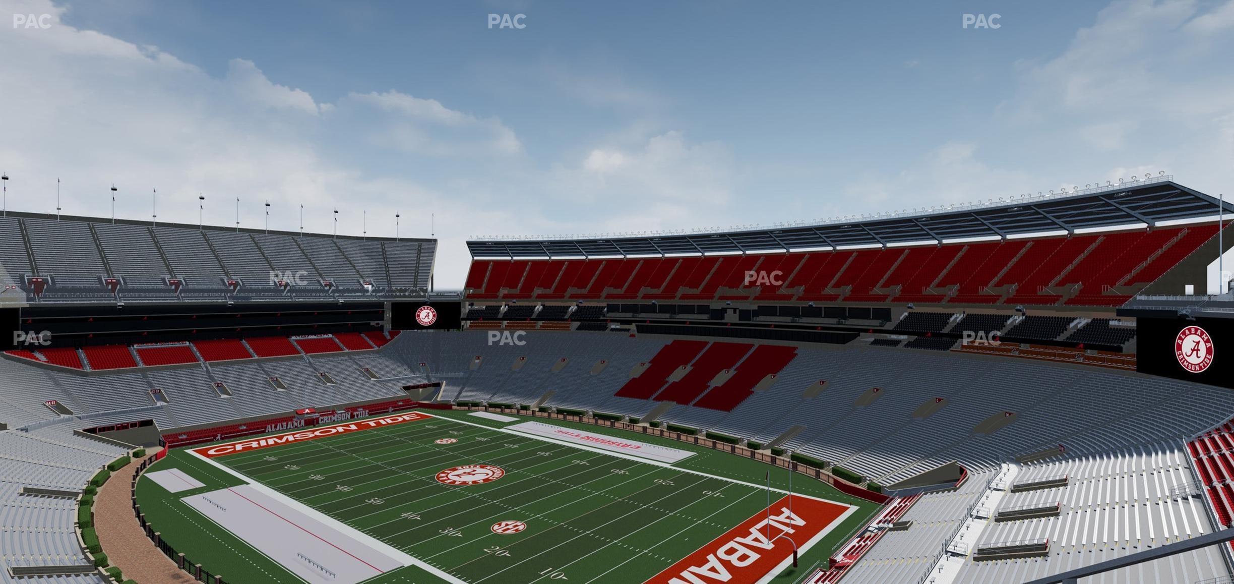 Seating view for Bryant Denny Stadium Section U 4 Rr