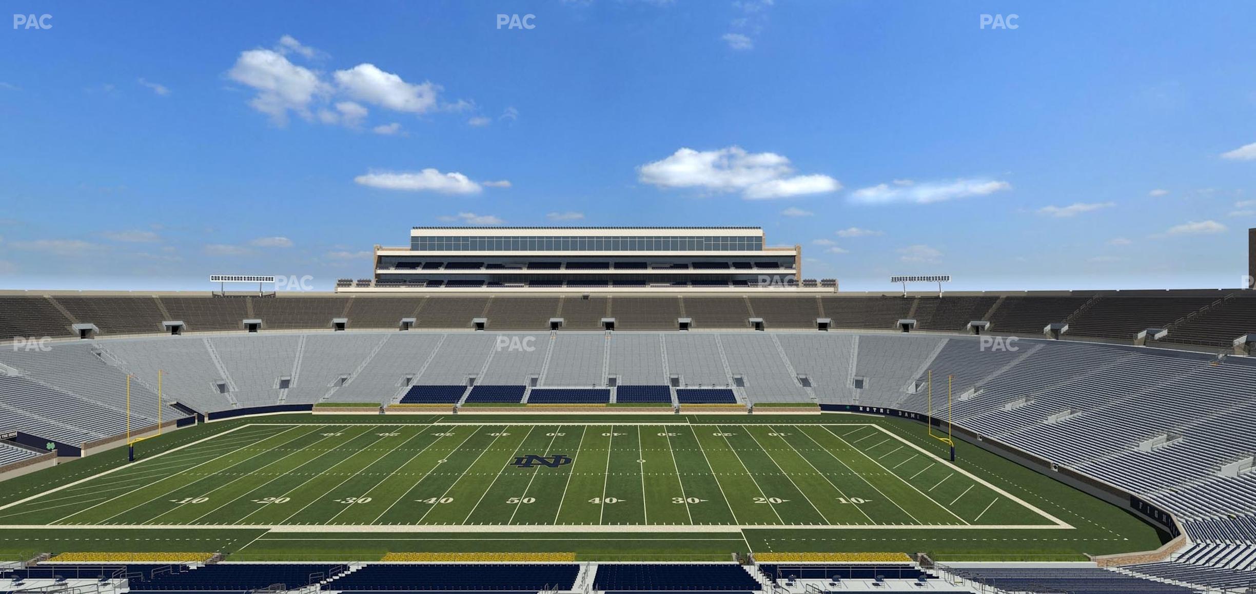 Seating view for Notre Dame Stadium Section 1842 Box 11