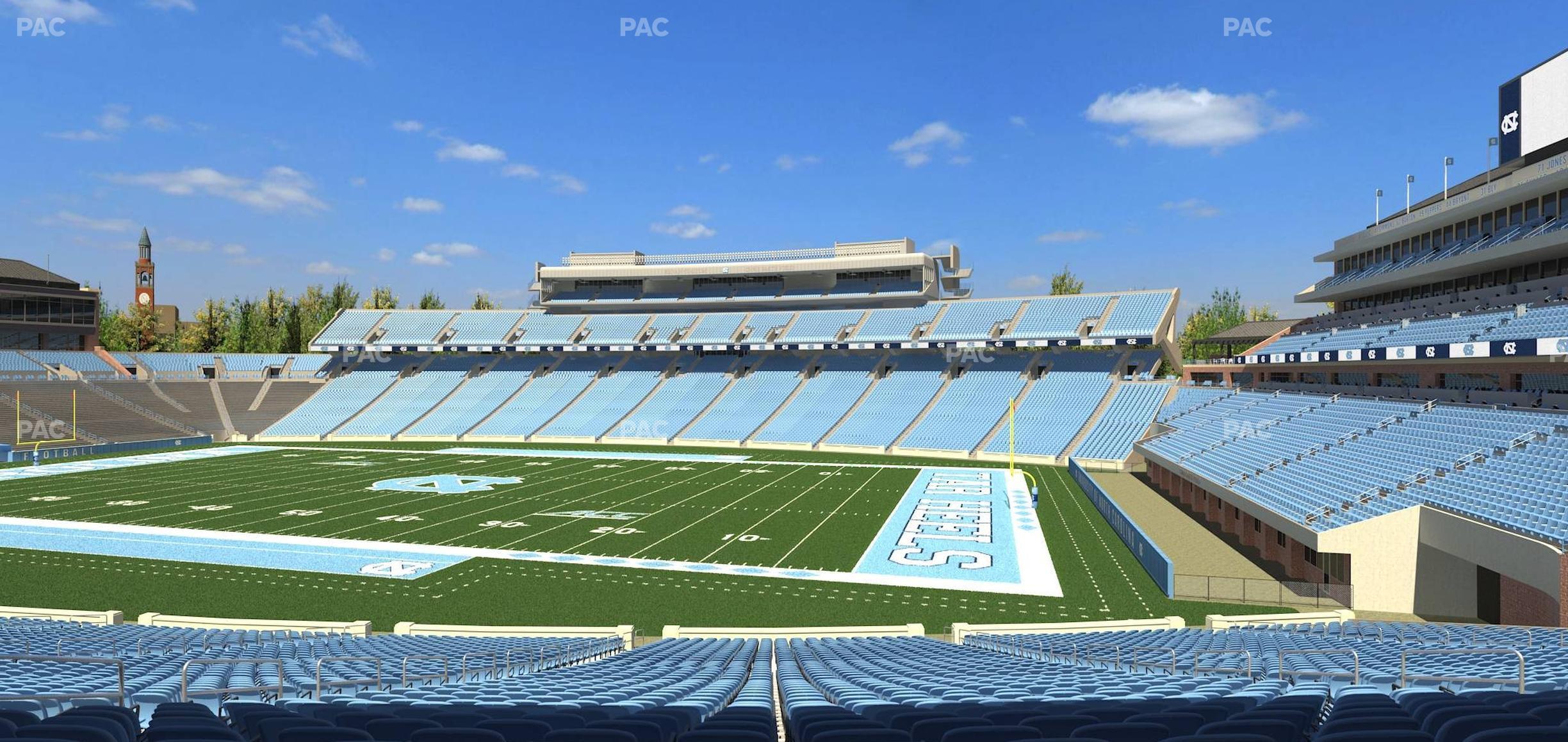 Seating view for Kenan Memorial Stadium Section 129