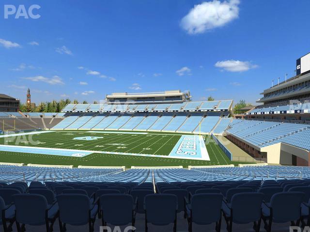 Seating view for Kenan Memorial Stadium Section 129