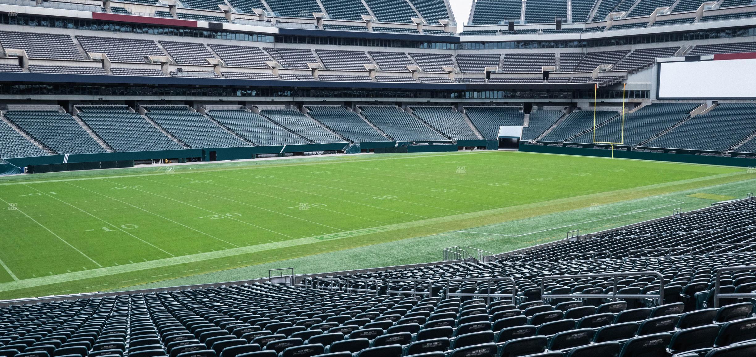 Seating view for Lincoln Financial Field Section 135