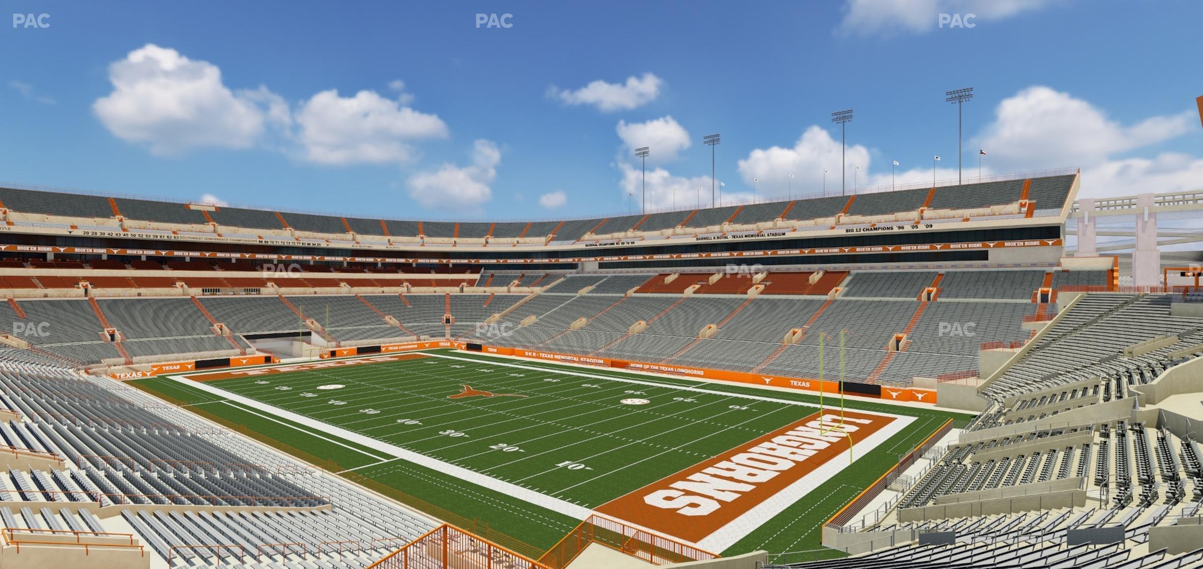 Seating view for Darrell K Royal - Texas Memorial Stadium Section 44