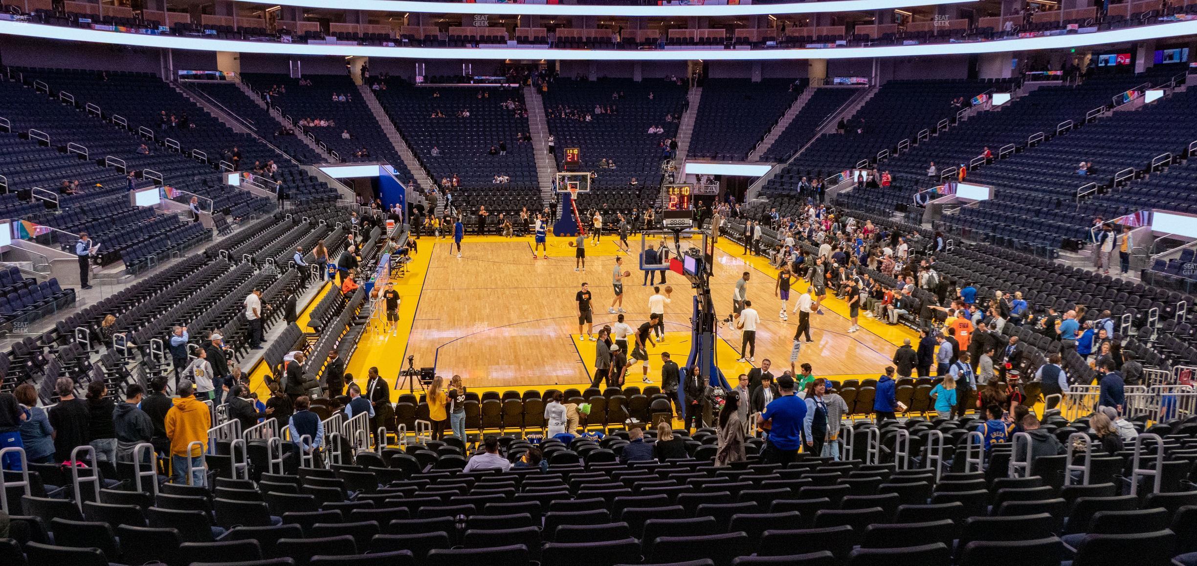 Seating view for Chase Center Section 122