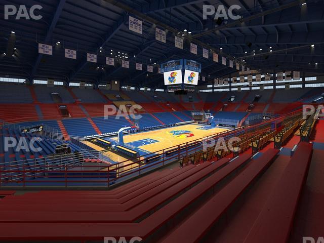 Seating view for Allen Fieldhouse Section 9