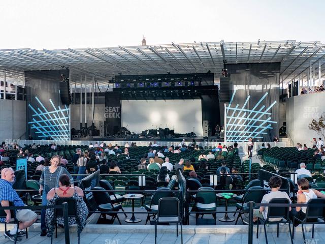 Seating view for Moody Amphitheater Section Reserved Lawn