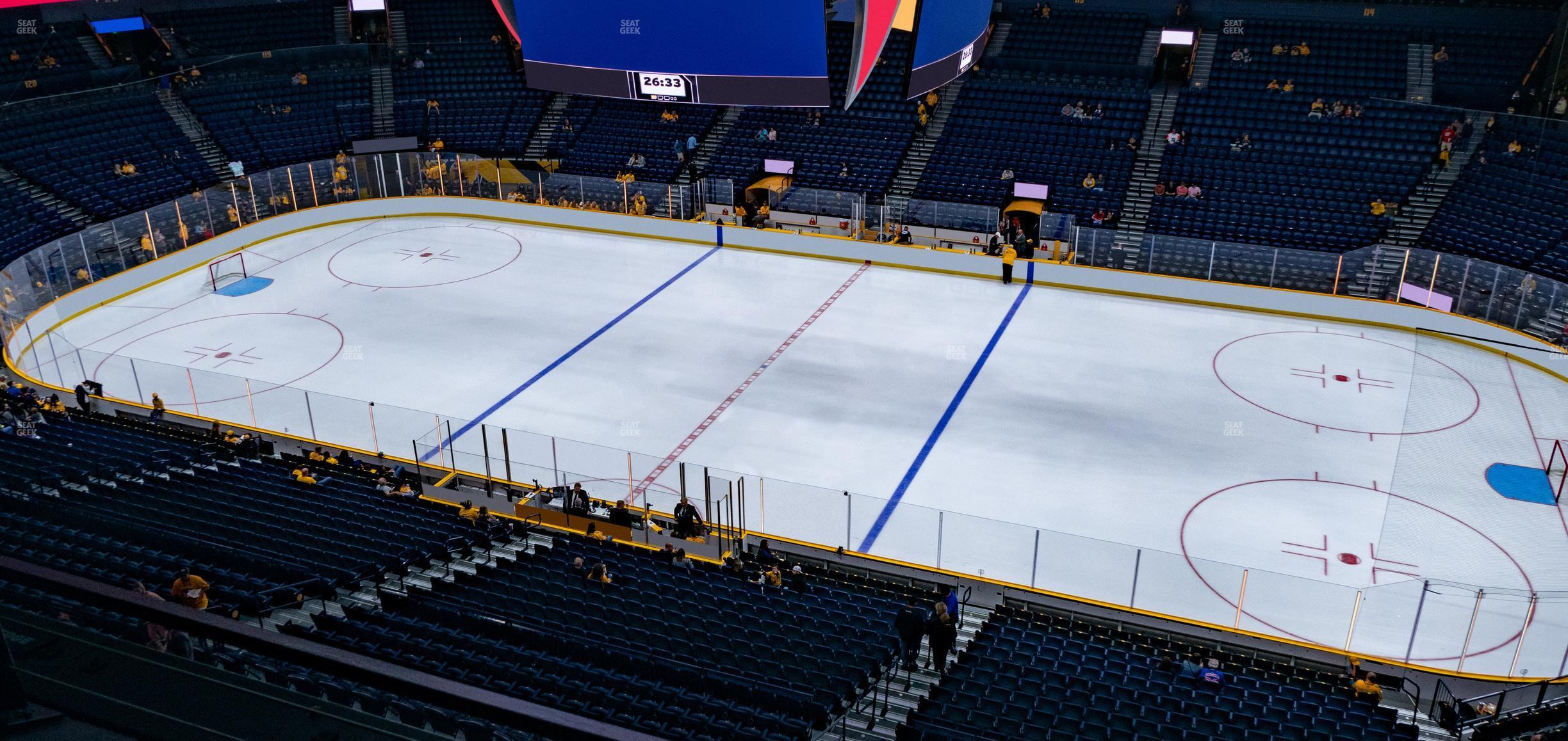 Seating view for Bridgestone Arena Section 311