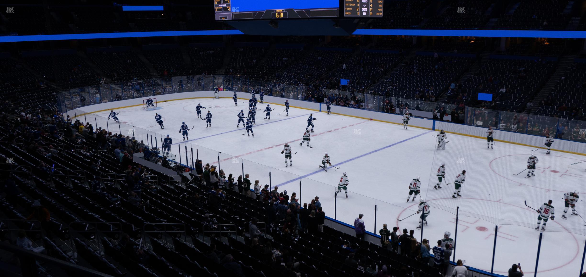 Seating view for Amalie Arena Section 213