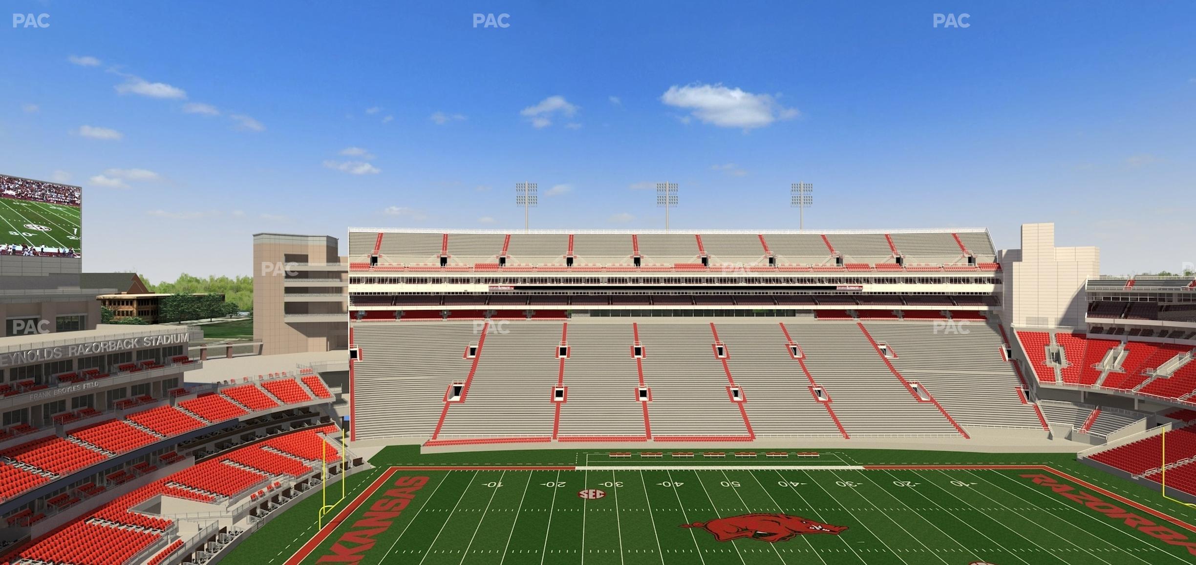 Seating view for Razorback Stadium Section 505 2