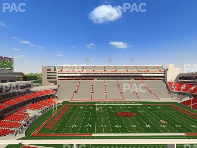 Seating view for Razorback Stadium Section 505 2