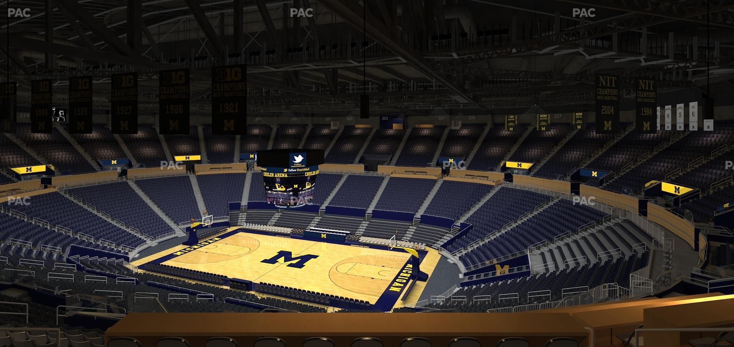 Seating view for Crisler Center Section 202