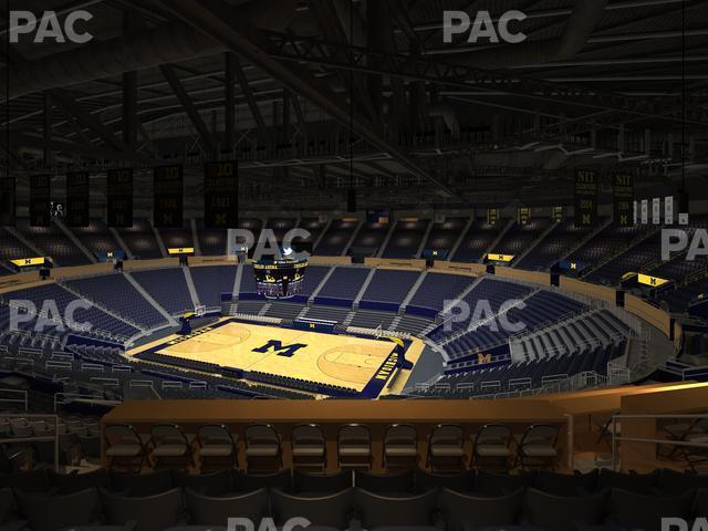 Seating view for Crisler Center Section 202