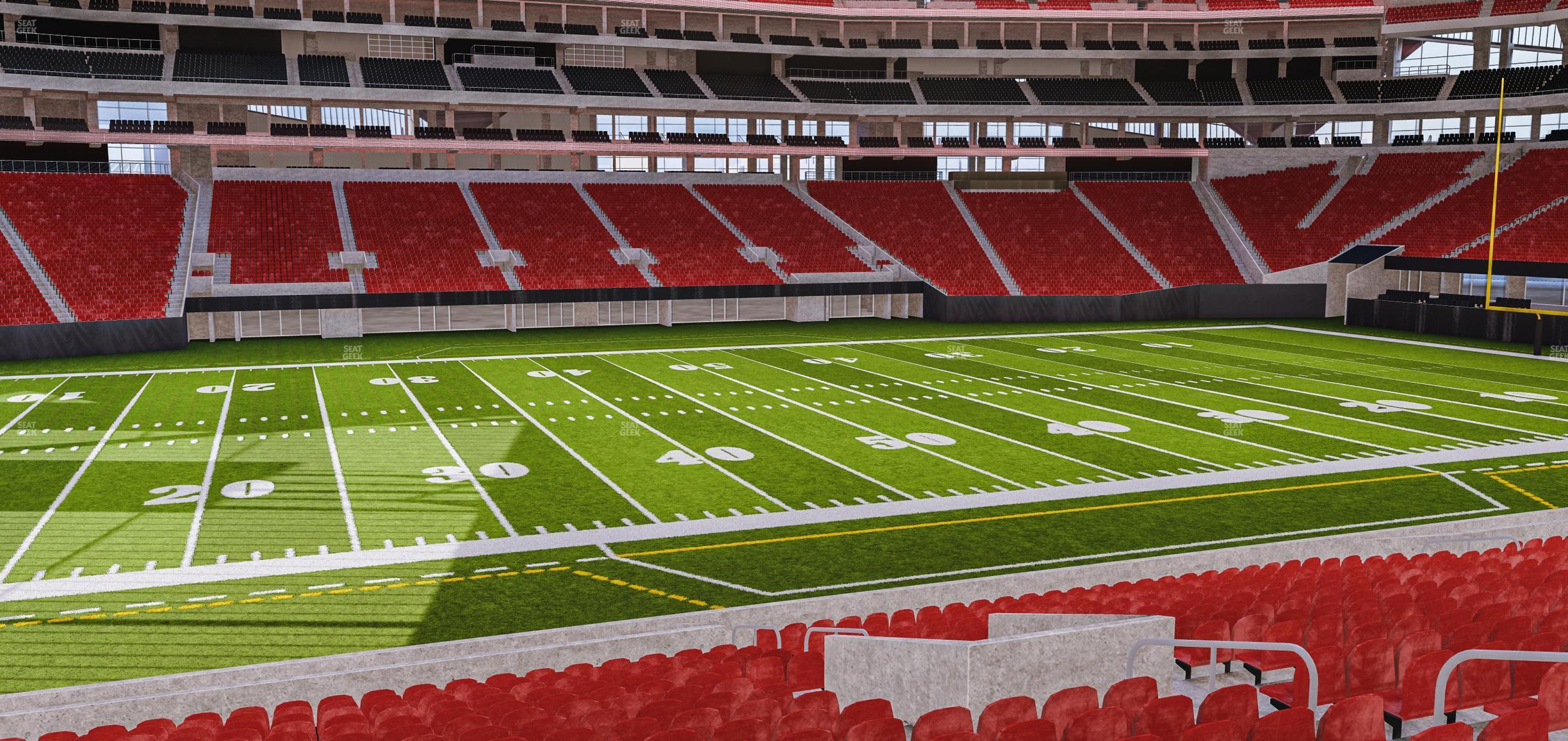 Seating view for Mercedes-Benz Stadium Section Club 130