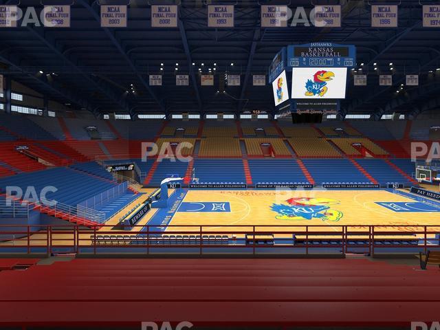 Seating view for Allen Fieldhouse Section 18