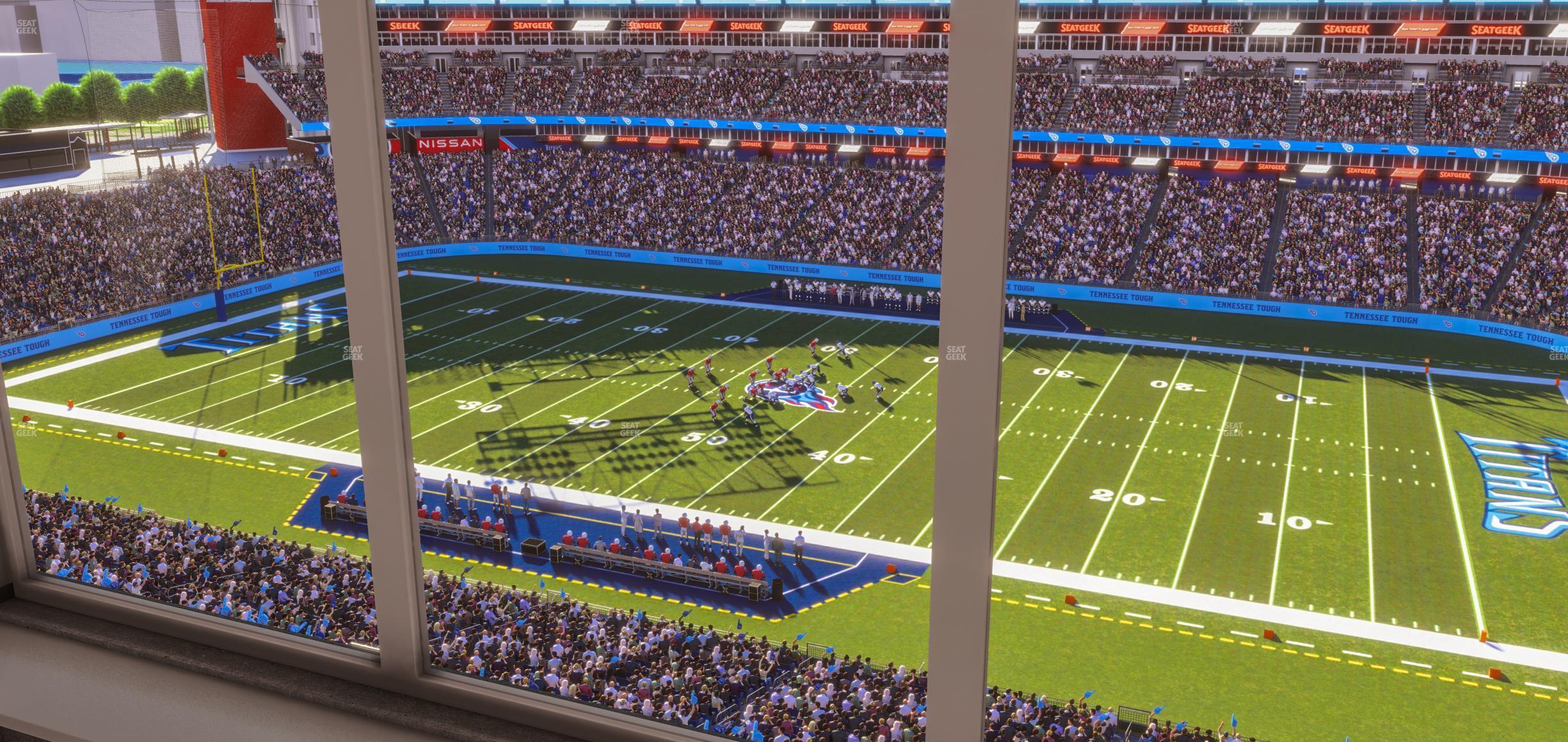 Seating view for Nissan Stadium Section Suite 612 E