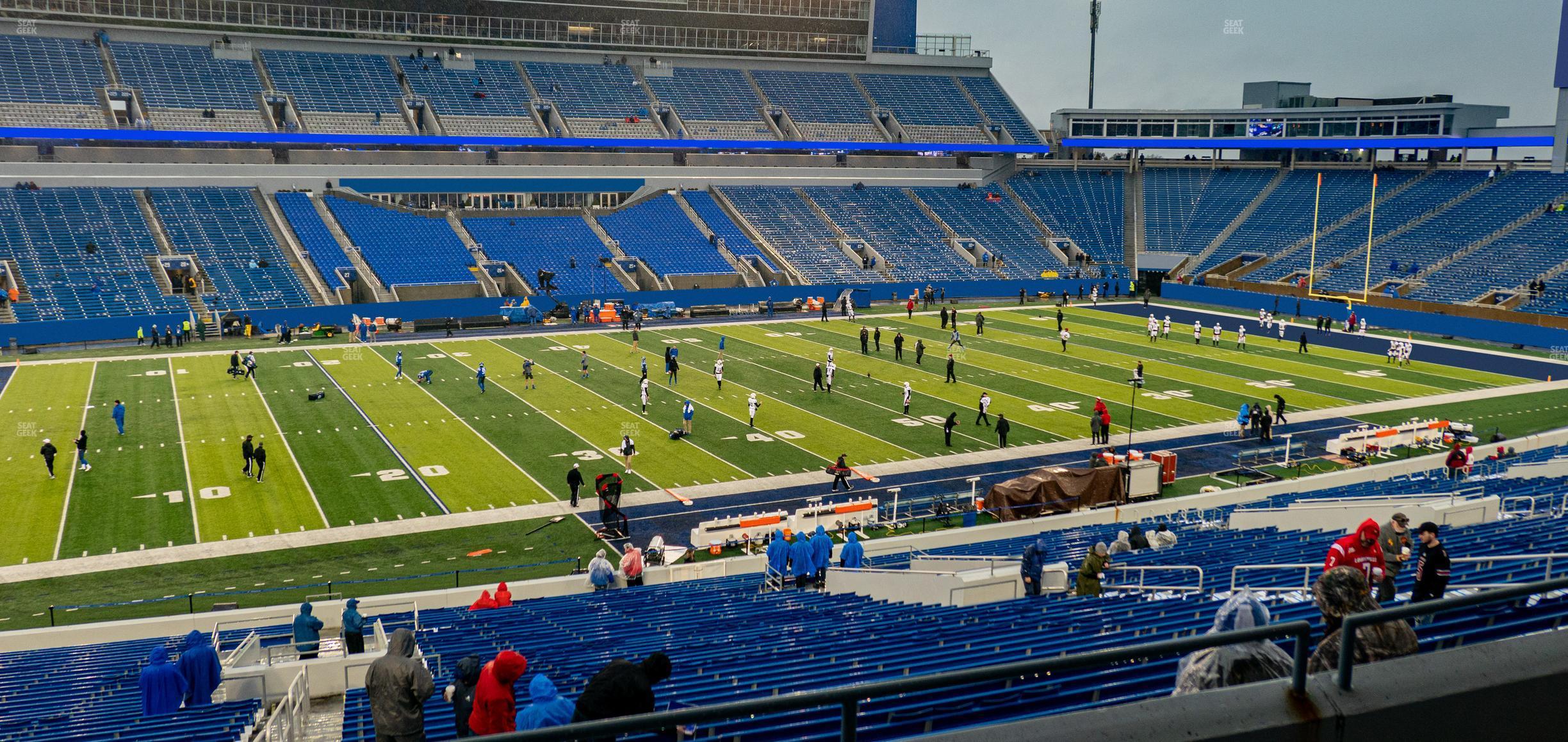 Seating view for Kroger Field Section 103