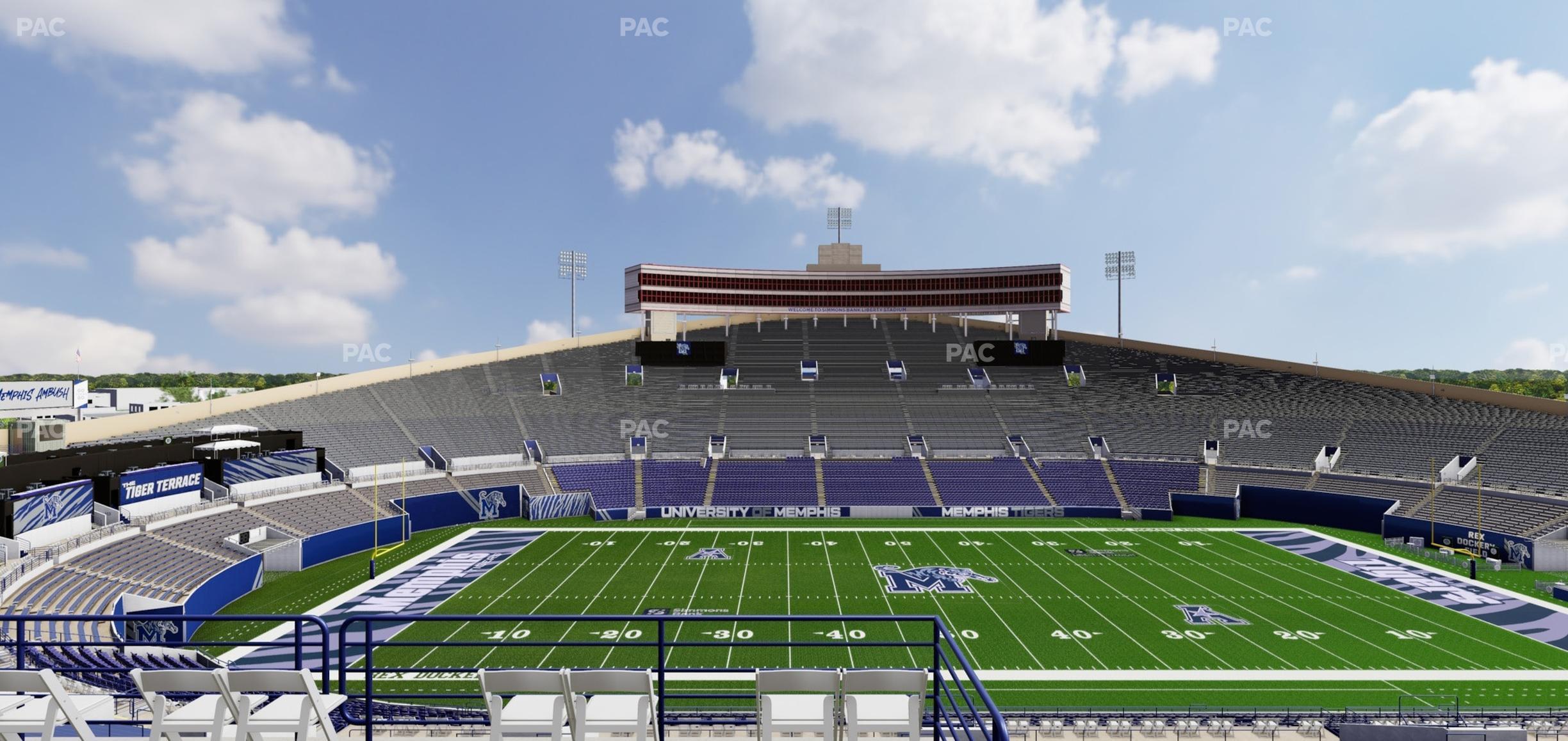 Seating view for Simmons Bank Liberty Stadium Section Box 105