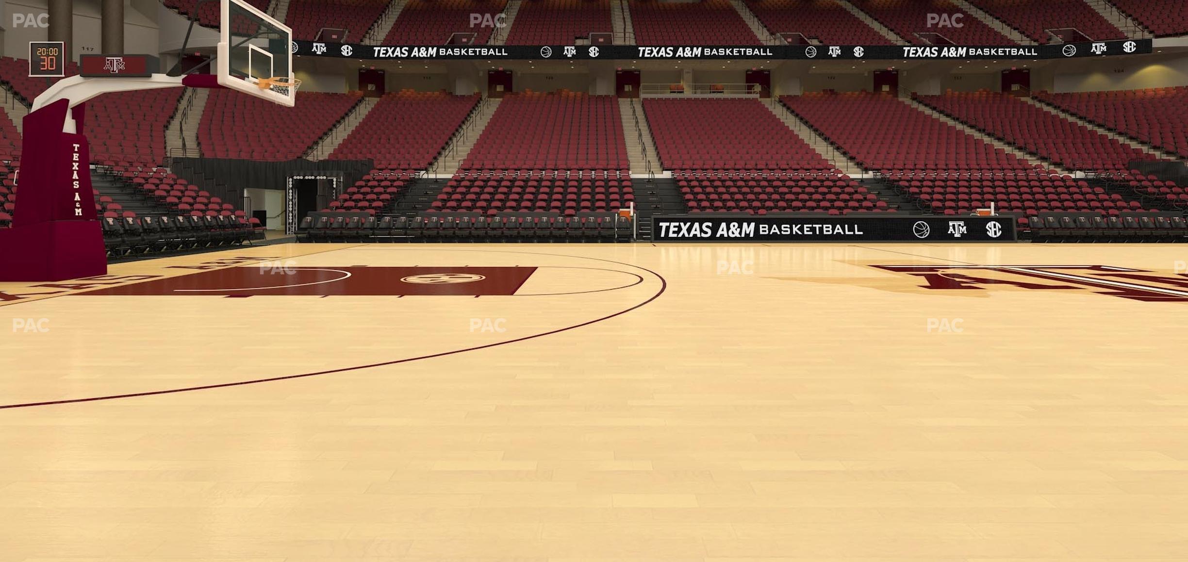 Seating view for Reed Arena Section Floor 4