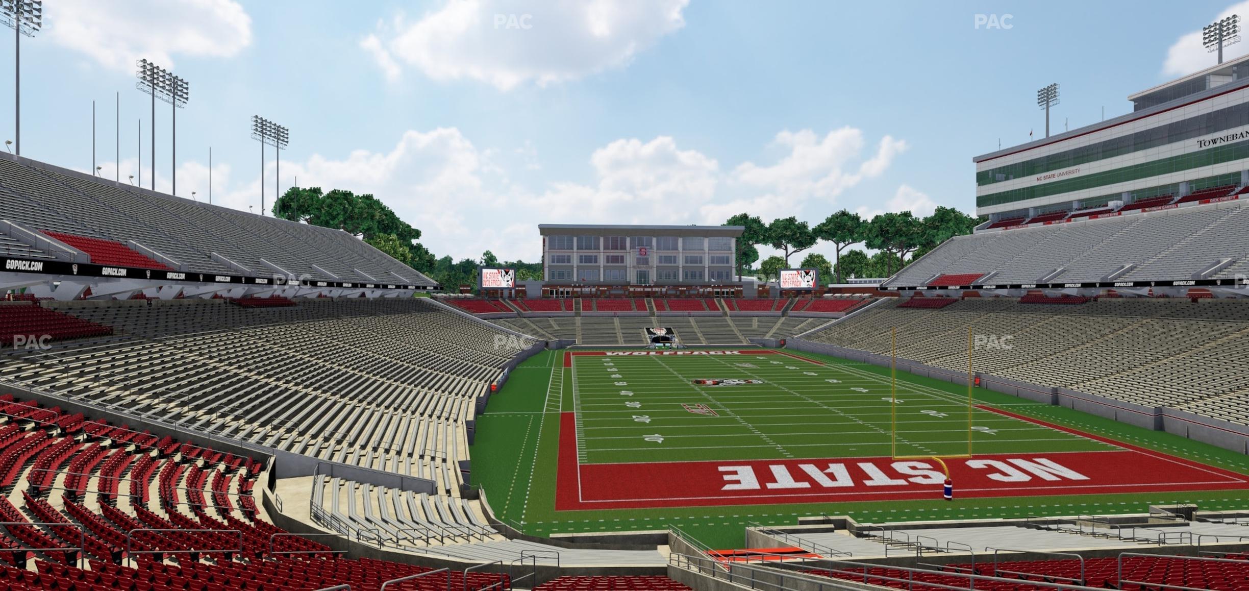 Seating view for Carter-Finley Stadium Section 224