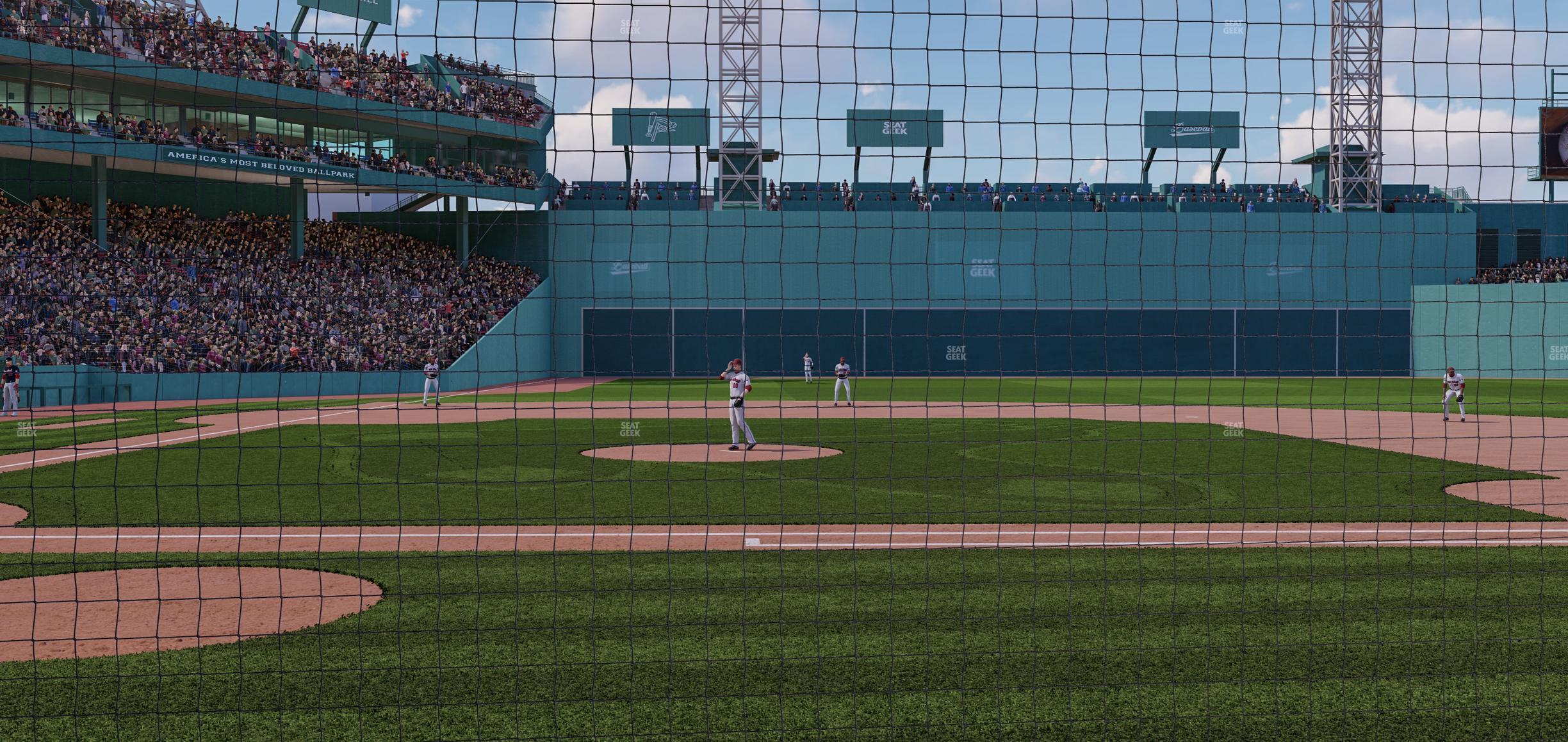 Seating view for Fenway Park Section Dugout Box 32