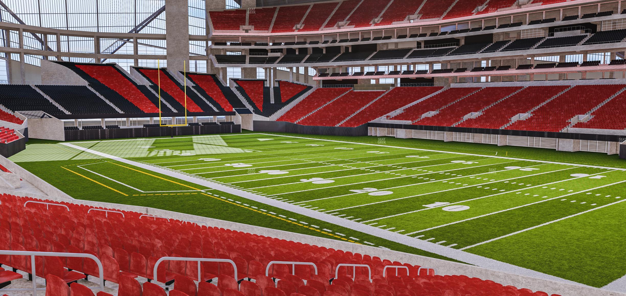 Seating view for Mercedes-Benz Stadium Section 123