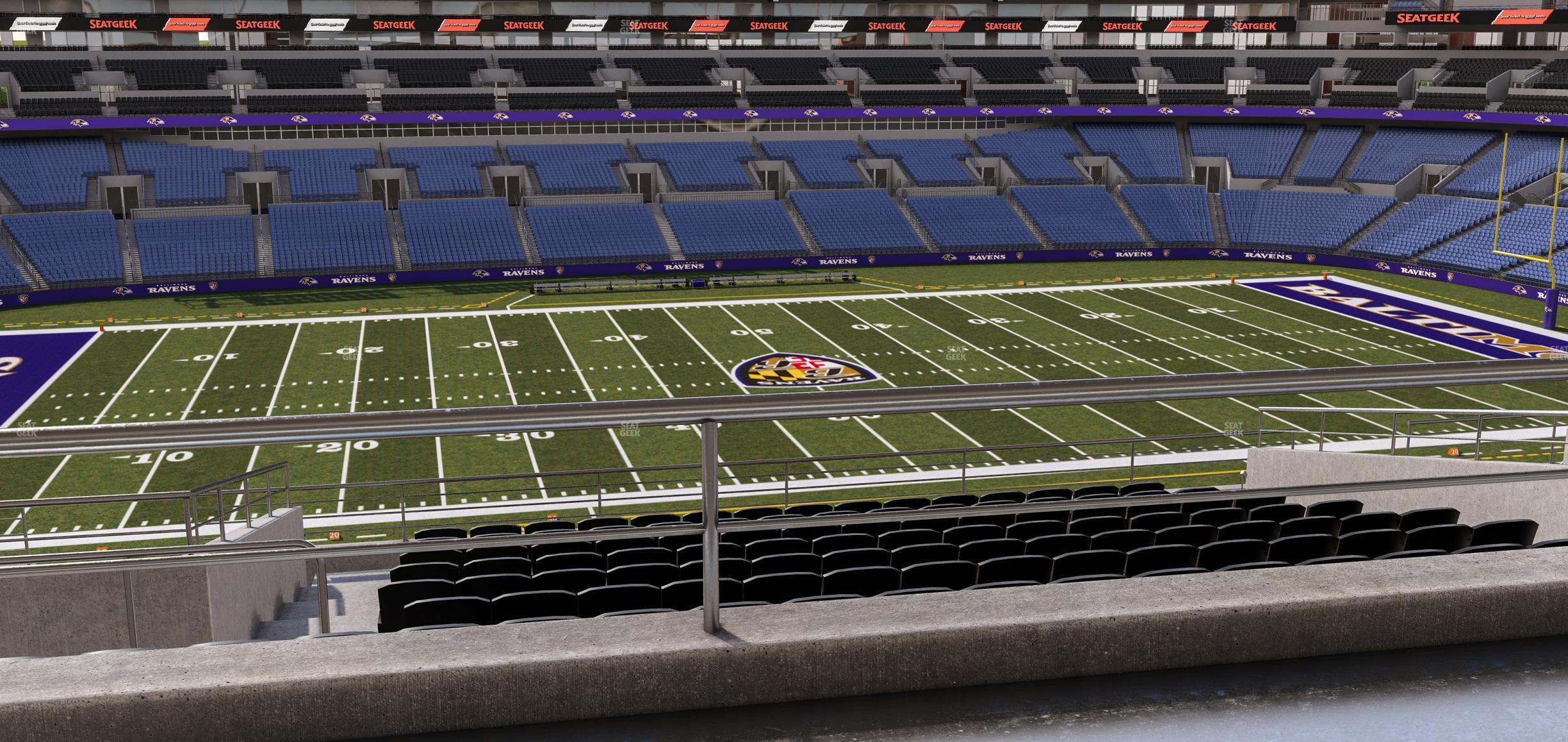 Seating view for M&T Bank Stadium Section Suite 322