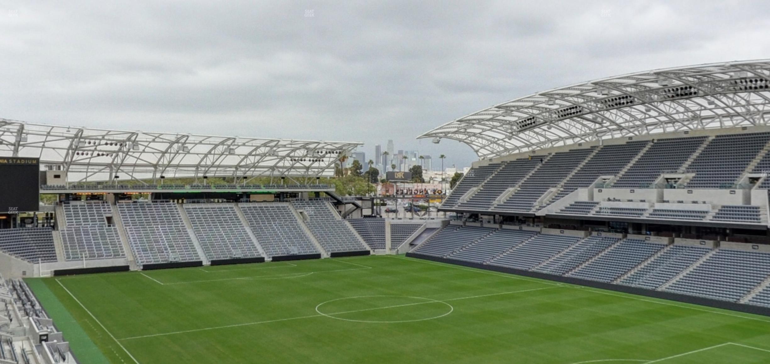 Seating view for BMO Stadium Section City View Loge 2