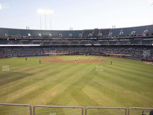 Seating view for Oakland Coliseum Section Front 138