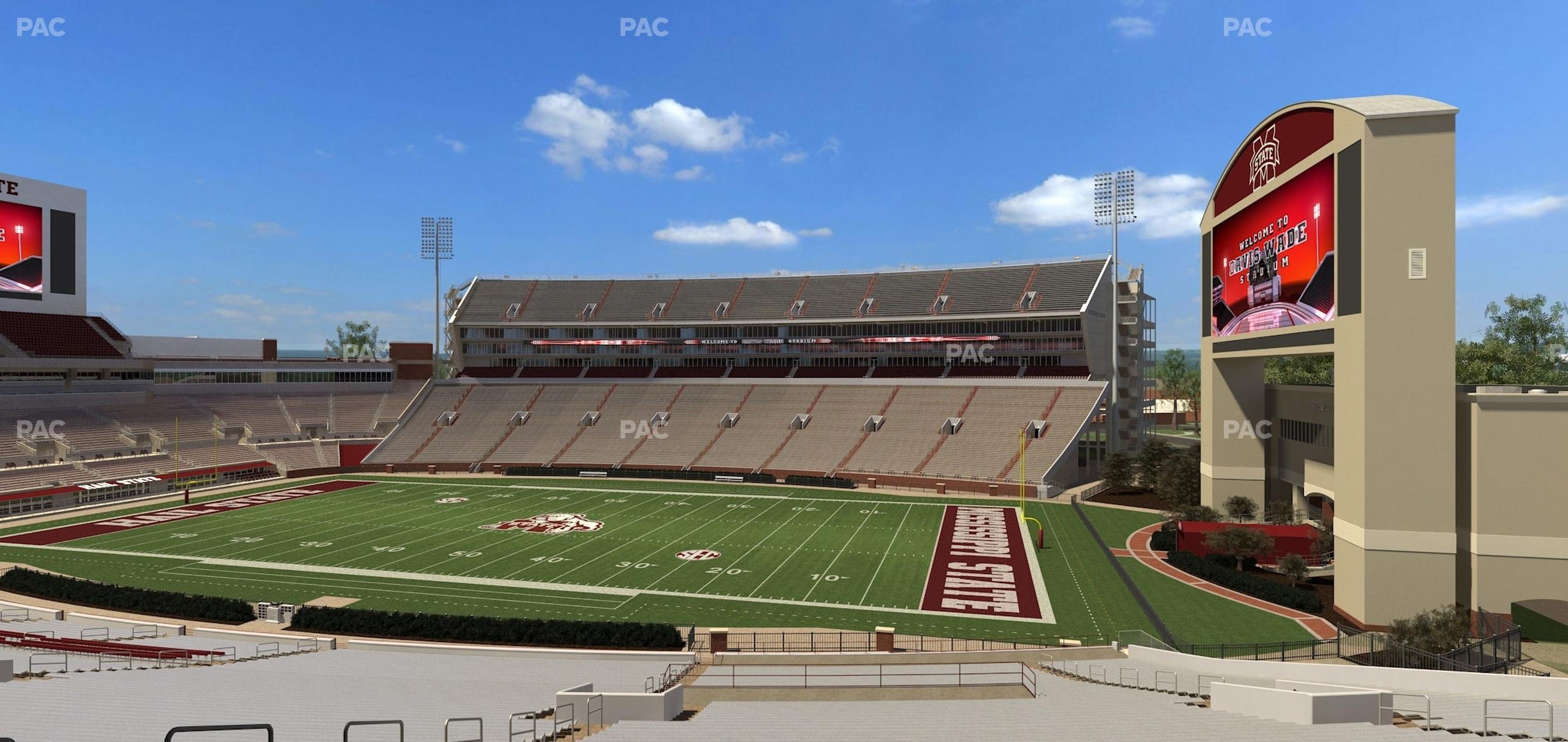 Seating view for Davis Wade Stadium Section 102