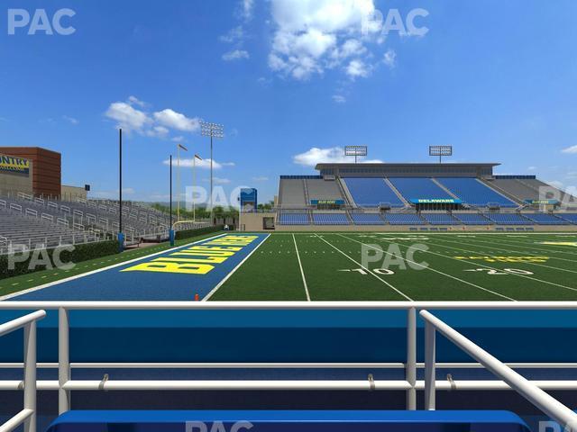 Seating view for Delaware Stadium Section East Box 96