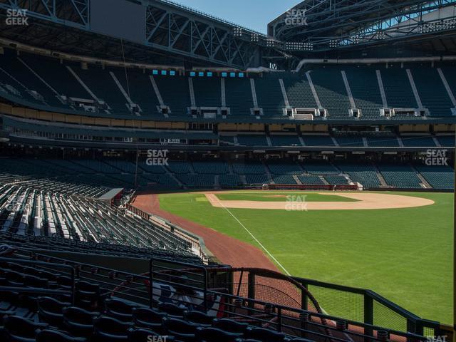 Seating view for Chase Field Section 107