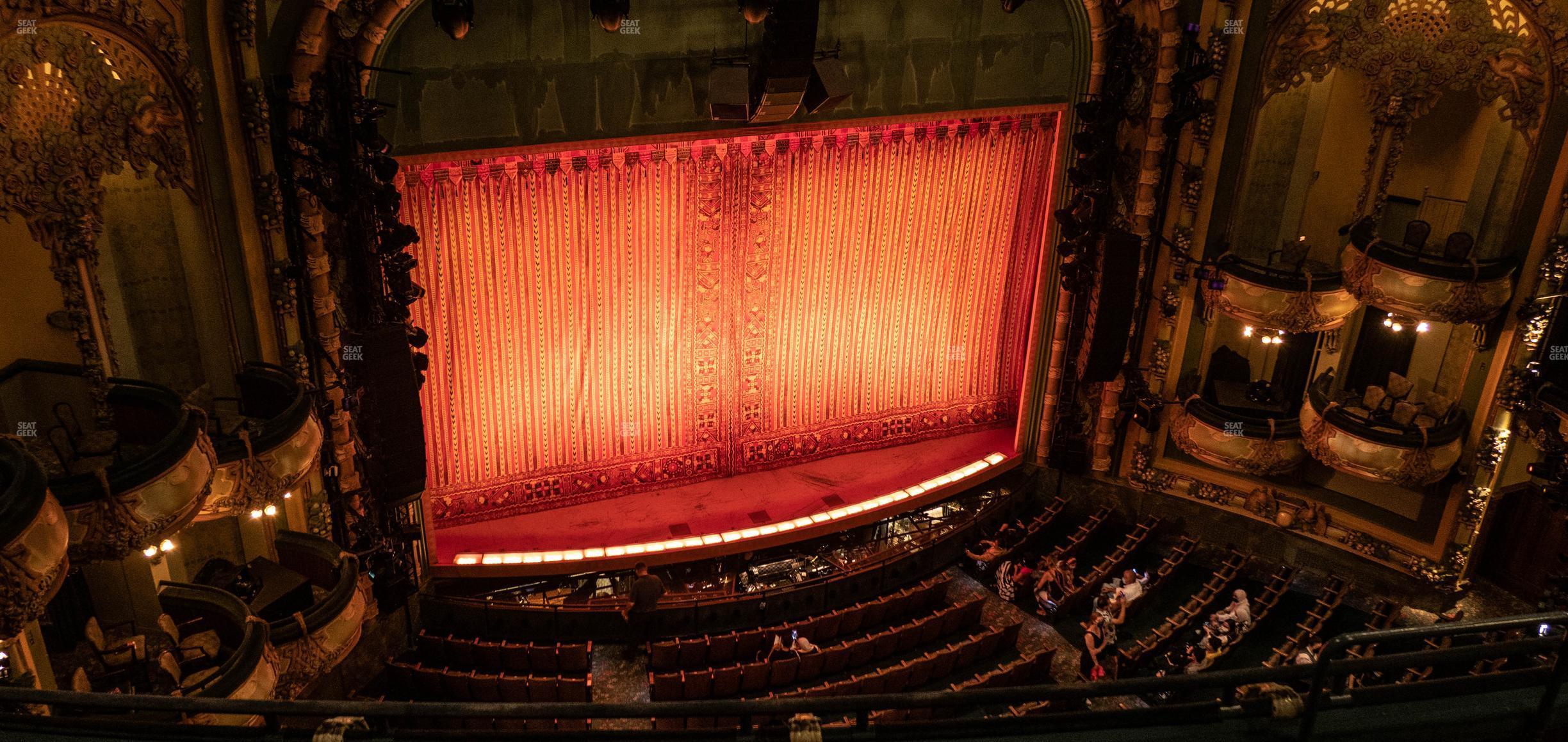 Seating view for New Amsterdam Theatre Section Balcony Left