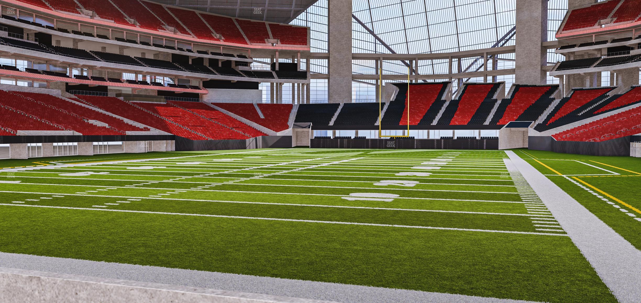 Seating view for Mercedes-Benz Stadium Section West Field Suite 9