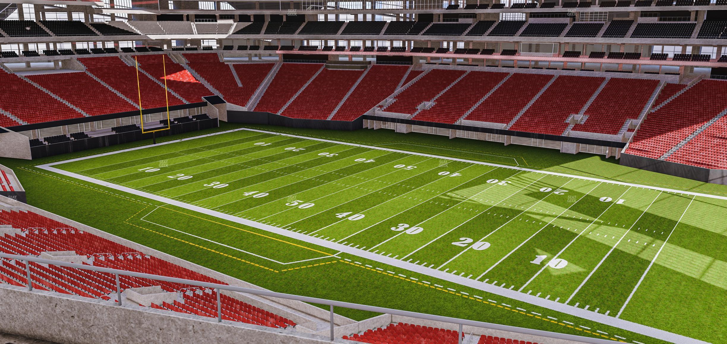 Seating view for Mercedes-Benz Stadium Section 206