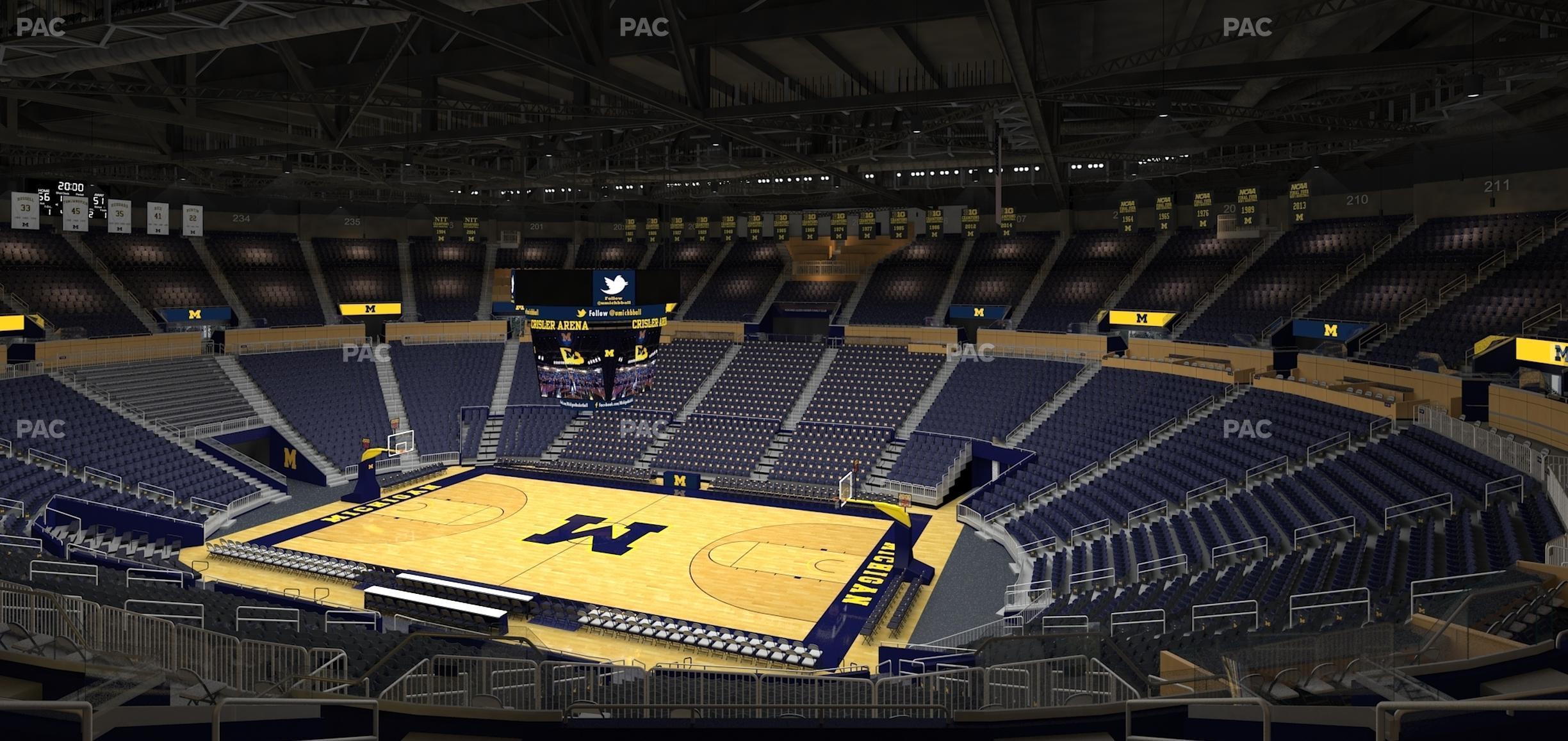 Seating view for Crisler Center Section 220